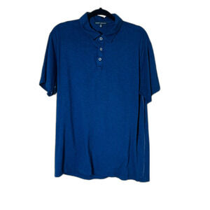Robert Barakett Polo Shirt Mens Large Blue Pima Cotton Casual Golf Adult XL